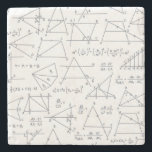 Math Hand Written Calculations Illustrations Stone Coaster<br><div class="desc">Math calculations and equations with graphs illustrations to wow a math nerd or teacher. Perfect gift for any mathematics lover,  accountant,  or physicist</div>