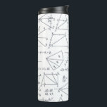Math Hand Written Calculations Illustrations Thermal Tumbler<br><div class="desc">Math calculations and equations with graphs illustrations to wow a math nerd or teacher. Perfect gift for any mathematics lover,  accountant,  or physicist</div>