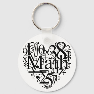 Math Heart Keychain