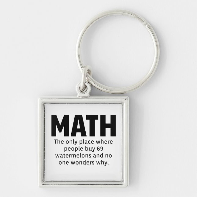 Math Humour Keychain (Front)