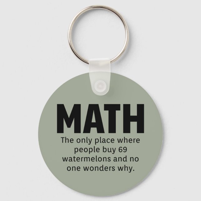 Math Humour Keychain (Front)