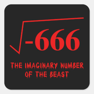 Math Humour Square Sticker