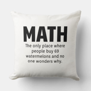 Math Humour Throw Pillow