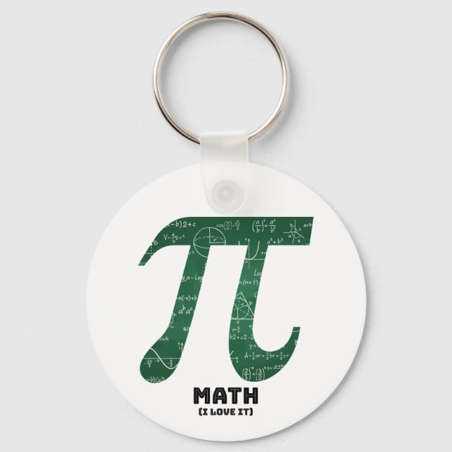 Math I Love It - Science Quotes Keychain (Front)