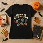 Math Is Boo-tiful Teacher Halloween Spooky Math T-Shirt<br><div class="desc">Celebrate your love of numbers this spooky season! This “Math Is Boo-tiful” tee features ghosts, formulas, shapes, and Halloween flair — perfect for math teachers who want both spook and smarts in the classroom. | ✔ • 𝐓𝐡𝐞 ☛​̳"​̳𝙀​̳𝘿​̳𝙄​̳𝙏​̳ ​̳𝘿​̳𝙀​̳𝙎​̳𝙄​̳𝙂​̳𝙉​̳"​̳ ​̳𝙗​̳𝙪​̳𝙩​̳𝙩​̳𝙤​̳𝙣 𝐚𝐥𝐥𝐨𝐰𝐬 𝐲𝐨𝐮 𝐭𝐨 𝐩𝐞𝐫𝐬𝐨𝐧𝐚𝐥𝐢𝐳𝐞 𝐢𝐭. Please add your own unique...</div>