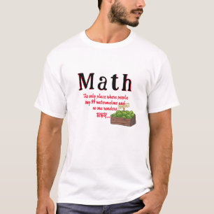Math is confusing, Funny Watermelon Pun Funny Math T-Shirt