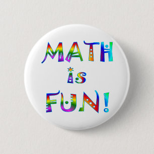 Math is Fun 2 Inch Round Button