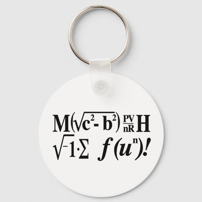 Math is Fun! Keychain (Front)