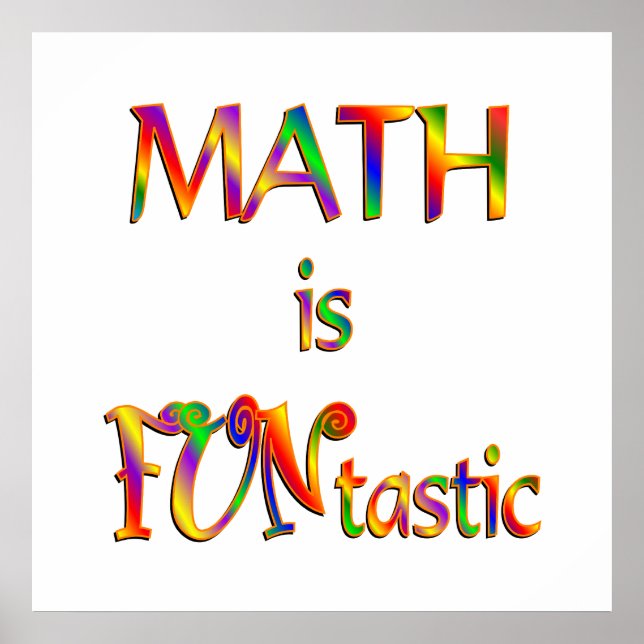 Math is FUNtastic Poster (Front)