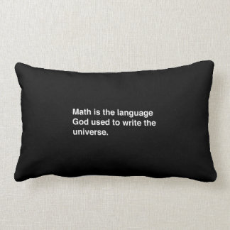 Math is Gods Language Lumbar Pillow