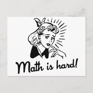 Math is Hard Postcard
