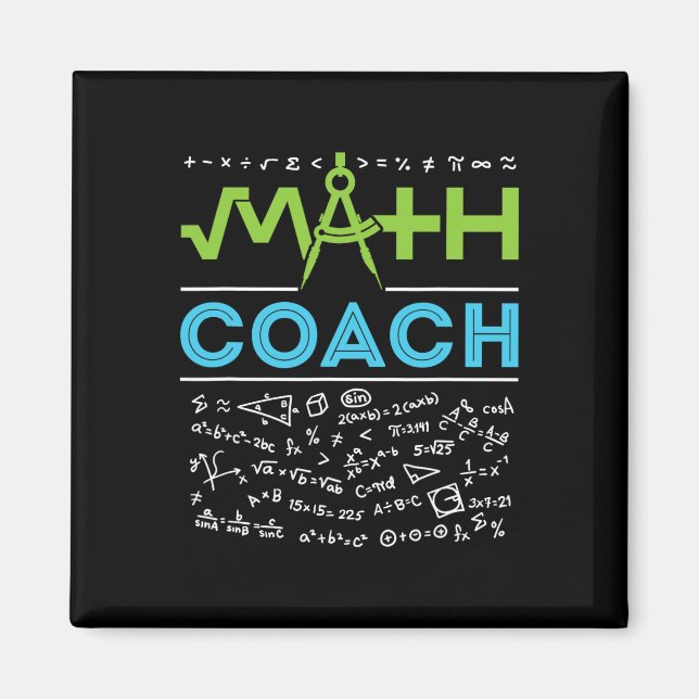 Math is My Jam First Day Back To School Math Teach Magnet (Front)