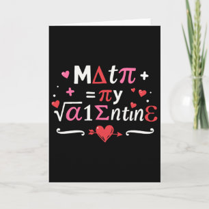 Math Is My Valentine Symbols For Teacher Valentine Card