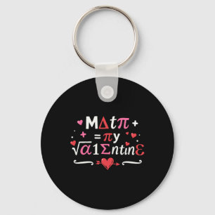 Math Is My Valentine Symbols For Teacher Valentine Keychain