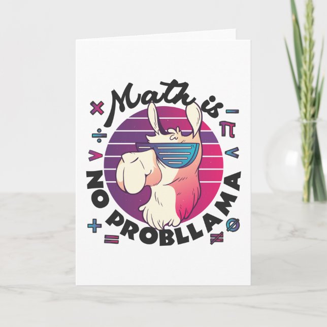 Math Is No ProbLlama Card (Front)