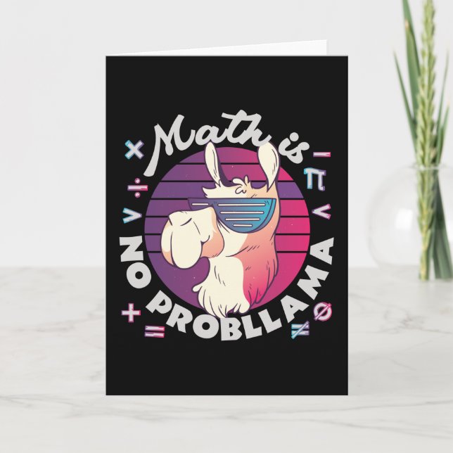 Math Is No ProbLlama Card (Front)