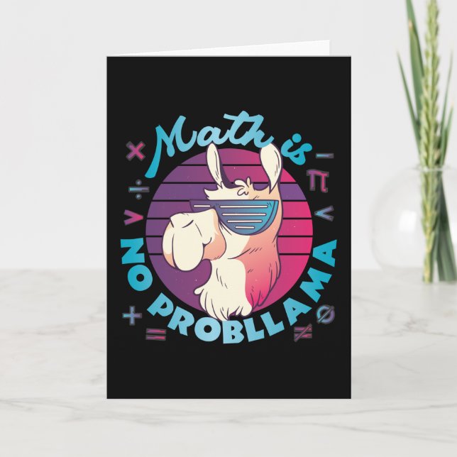 Math Is No ProbLlama Card (Front)