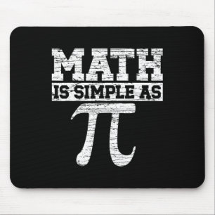 Math Is Simple As Pi Math Teacher Happy Pi Day Lov Mouse Pad