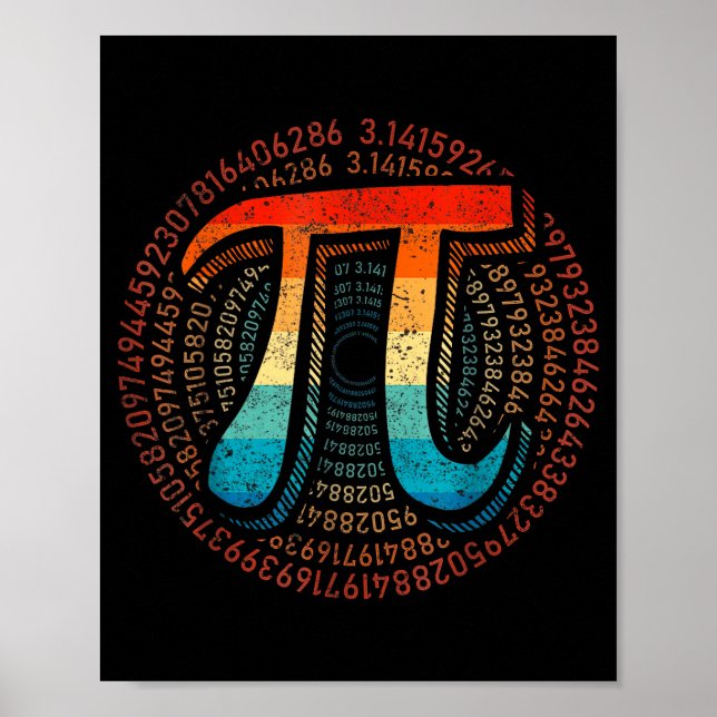 Math Is Simple As Pi Math Teacher Happy Pi Day Lov Poster (Front)