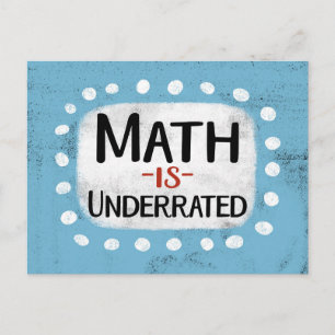 Math Is Underrated Postcard