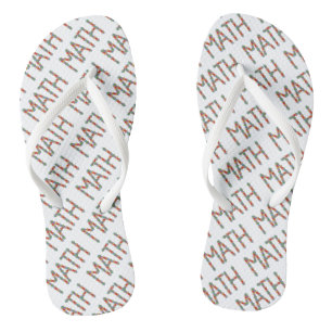 Math Jigsaw Flip Flops