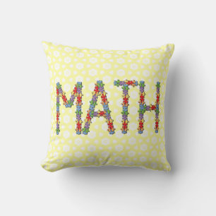 Math Jigsaw Throw Pillow