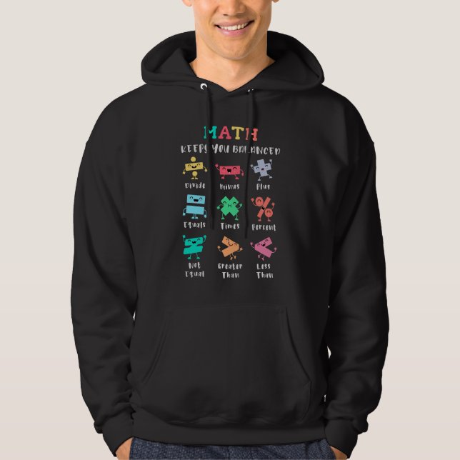Math keeps you balanced hoodie (Front)