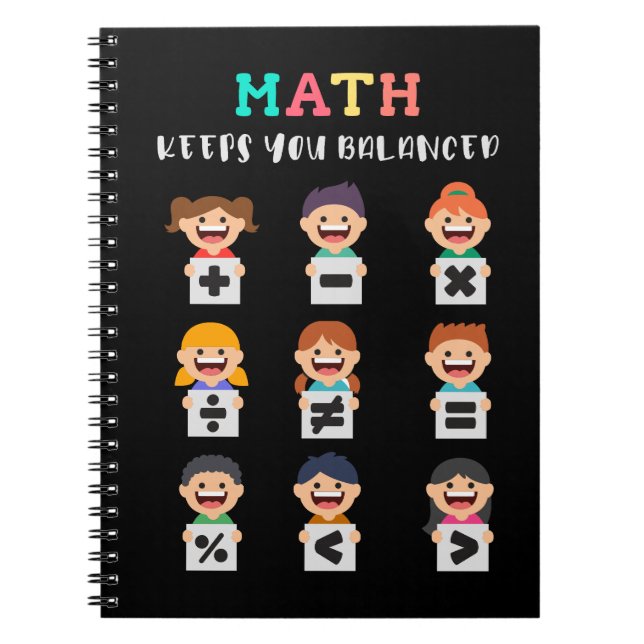 Math keeps you balanced notebook (Front)