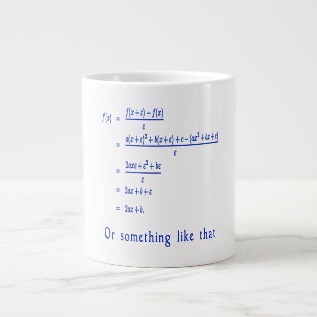 Math Large Coffee Mug (Front)