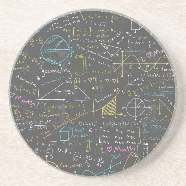 Math Lessons Coaster (Front)