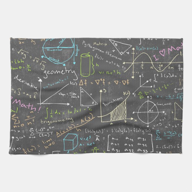 Math Lessons Kitchen Towel (Horizontal)
