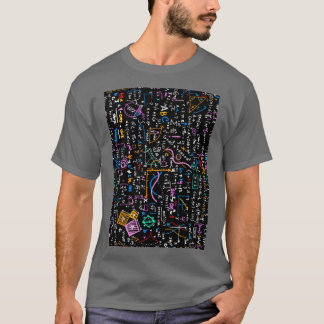 Math linear mathematics education circle backgroun T-Shirt