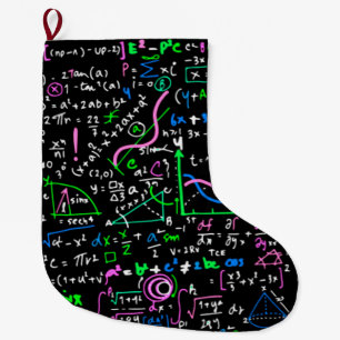 Math linear mathematics education circle large christmas stocking