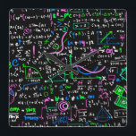 Math linear mathematics education circle square wall clock<br><div class="desc">Math linear mathematics education circle background</div>