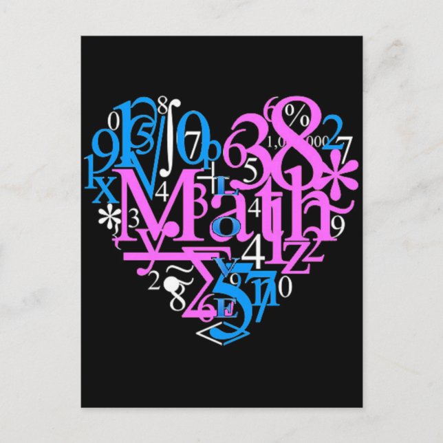 Math Love Postcard (Front)