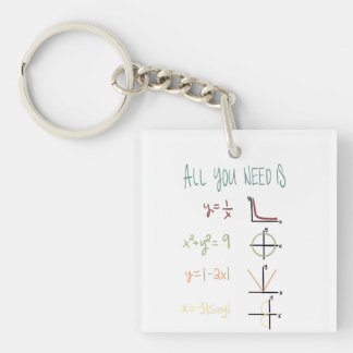 Math lovers keychain