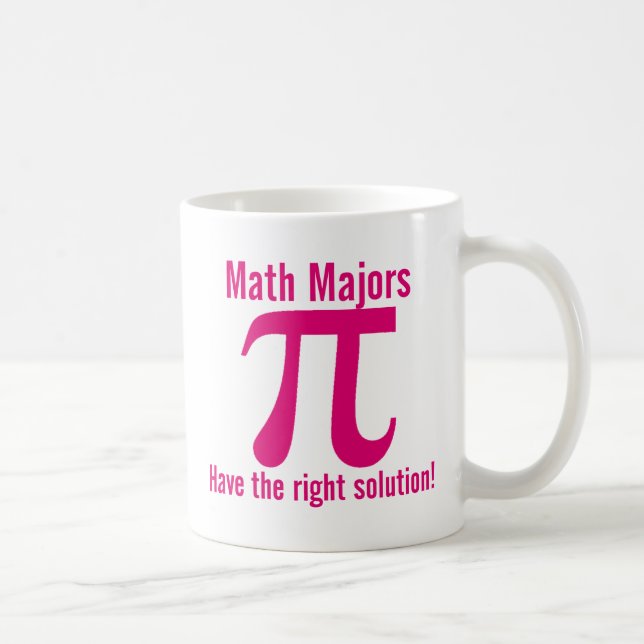 Math Majors have the right solution - pink Coffee Mug (Right)