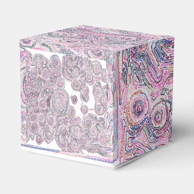 Math Mandala box with white lines (Back Side)