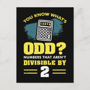 Math Math Teacher Pun Gift Postcard