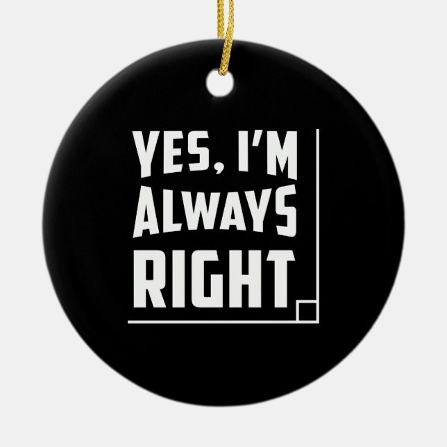 Math Mathematics Funny Gift Ceramic Ornament (Front)