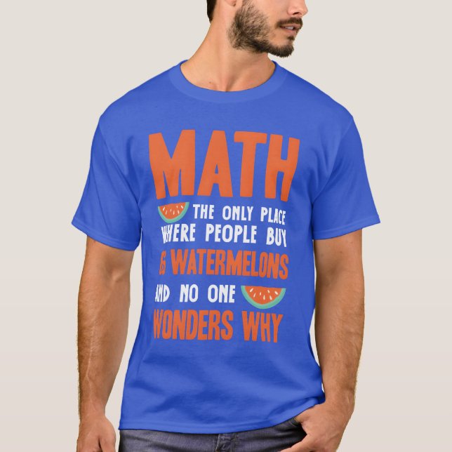 Math Mathematics funny quote retro T-Shirt (Front)