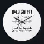 Math Mathematics Large Clock<br><div class="desc">Math quote design for a math teacher,  students and all the mathematics and geometry love.</div>