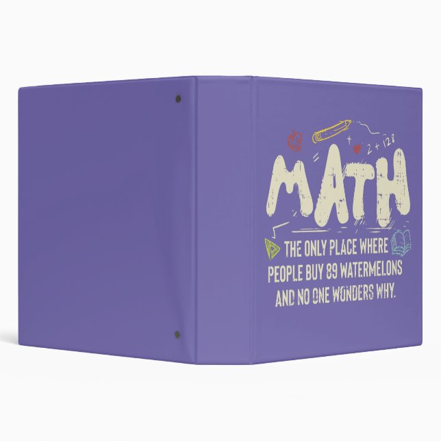 Math  Mathematics Math Teacher Gift Binder (Background)