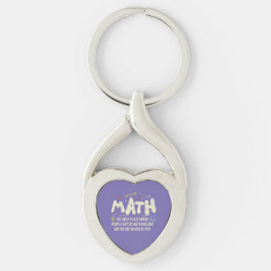 Math Mathematics Math Teacher Gift Keychain