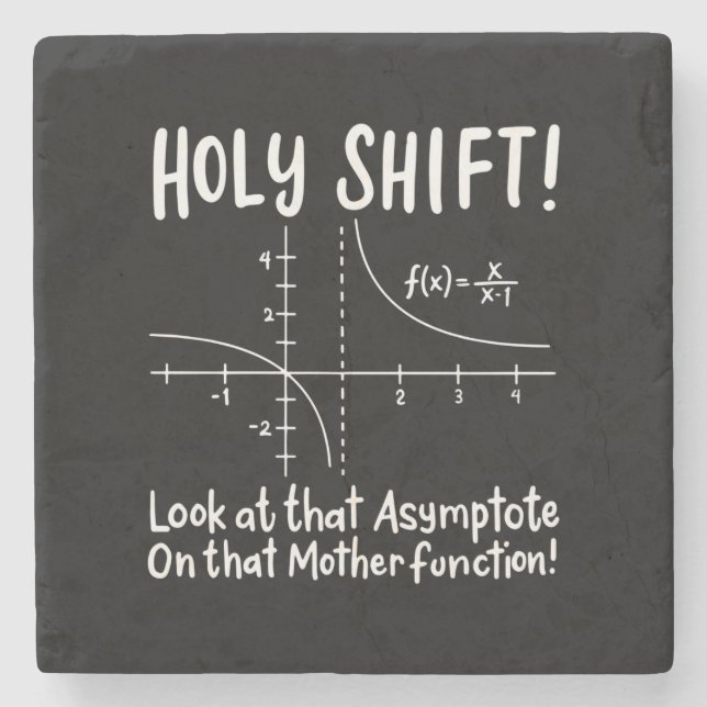 Math Mathematics Stone Coaster (Front)