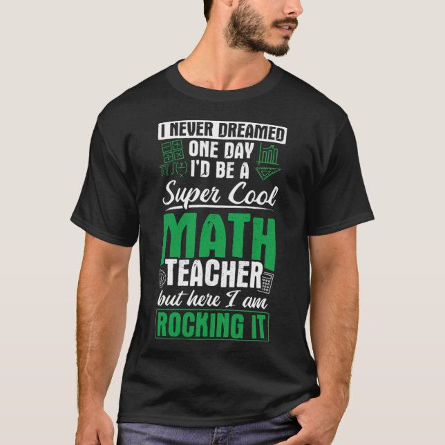 Math Mathematics Teacher  kiddinx tv series  T-Shirt (Front)
