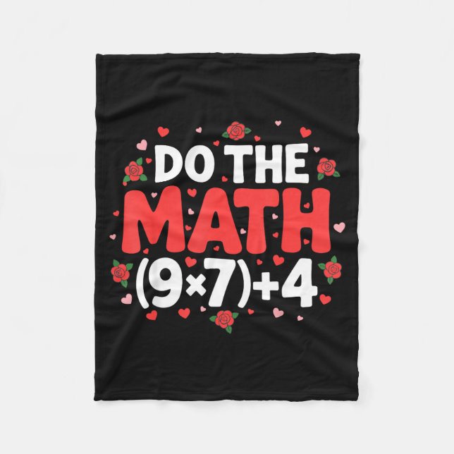 Math Meme Teacher Pi Humor Algebra Geometry Clroom Fleece Blanket (Front)