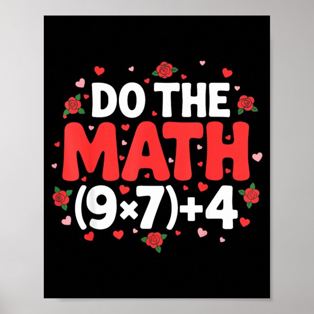 Math Meme Teacher Pi Humor Algebra Geometry Clroom Poster (Front)