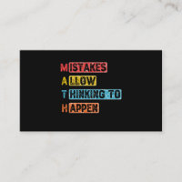 Math. Mistakes Allow Thinking To Happen - Teacher
