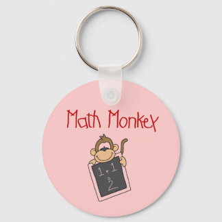 Math Monkey Tshirts and Gifts Keychain